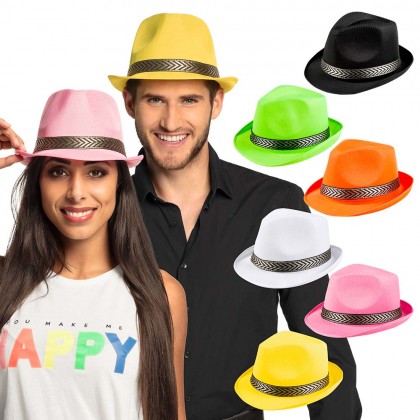 Hoed Funky 6 kleuren ass.