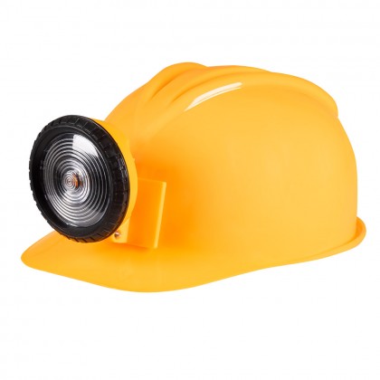 Helm Bouwvakker met licht (verstelbaar)