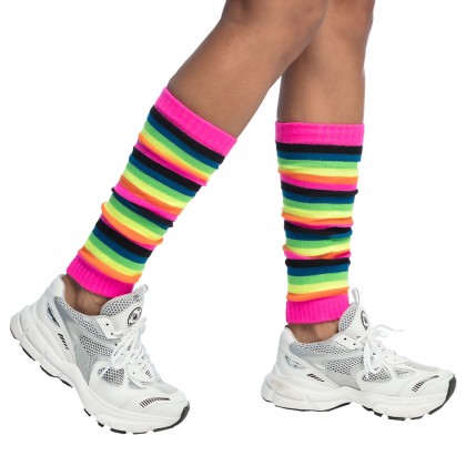 Paar beenwarmers Regenboog UV