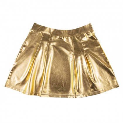 Minirokje Shiny goud (one size)