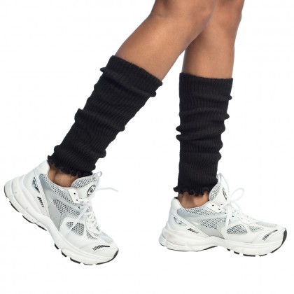 Paar beenwarmers Basic zwart