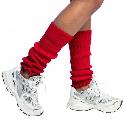 Paar beenwarmers Basic rood