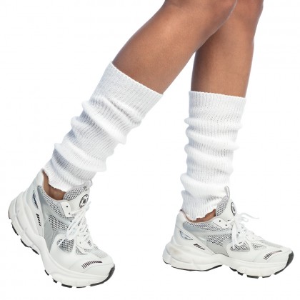 Paar beenwarmers Basic wit