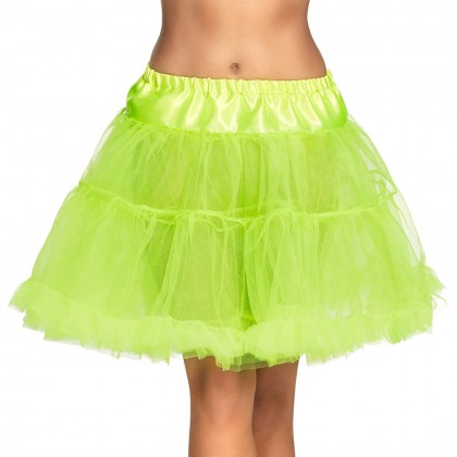 Petticoat de luxe neongroen (stretch)