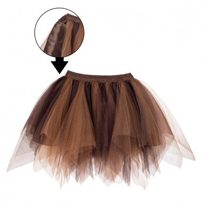 Petticoat Wild bruin/taupe (M/L)