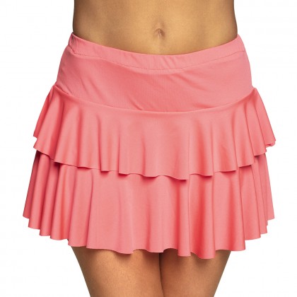Minirokje Ruffles neonroze UV (one size)