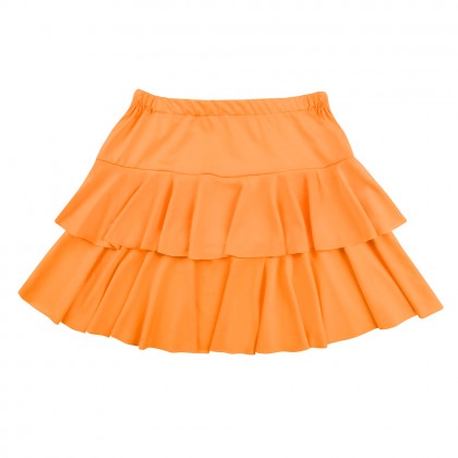 Minirokje Ruffles neonoranje (one size)