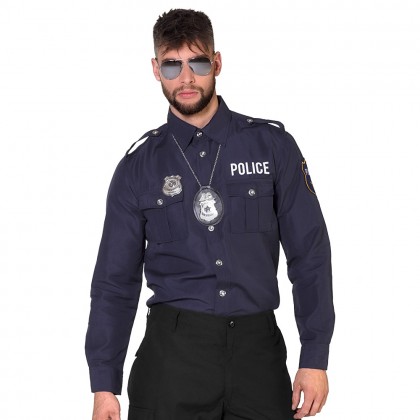 St. Shirt 'POLICE' (S, 46/48)