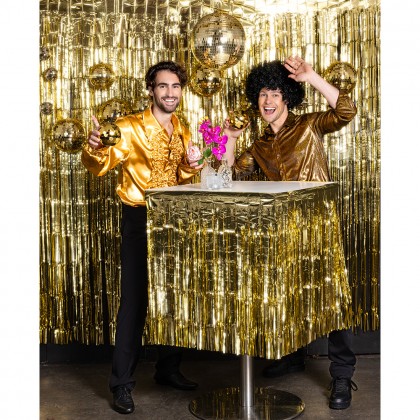 Partyshirt goud (L)
