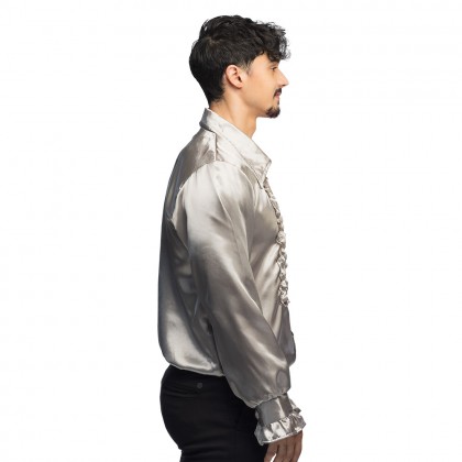 Partyshirt zilver (M)