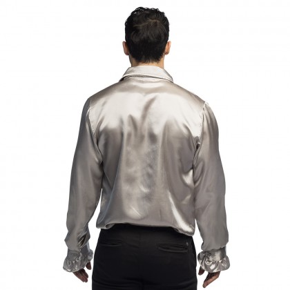 Partyshirt zilver (XL)