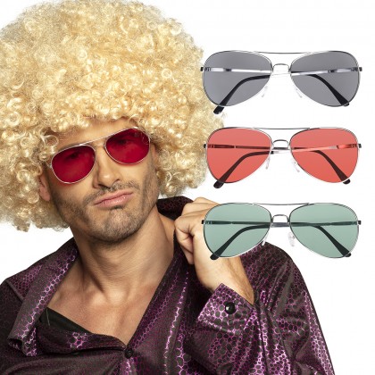 Partybril Retro 3 kleuren ass.