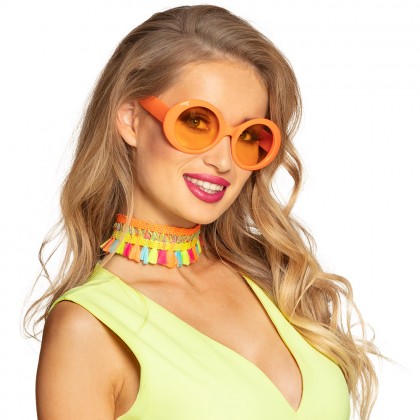 Partybril Jackie neonoranje