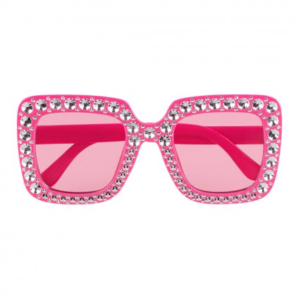 Partybril Bling bling roze UV