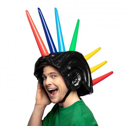 Opblaasbare spikes helm (52 cm)