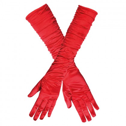 Paar handschoenen elleboog Hollywood rood