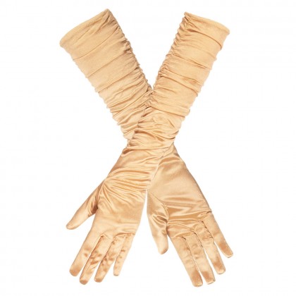 Paar handschoenen elleboog Hollywood goud