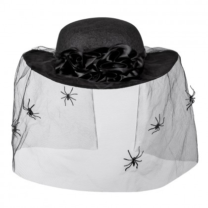 Hoed Spider widow met sluier