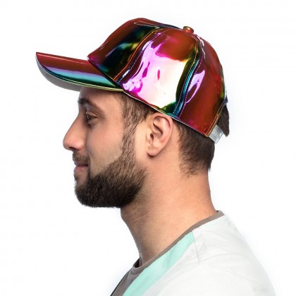 Pet Holo regenboog (verstelbaar)