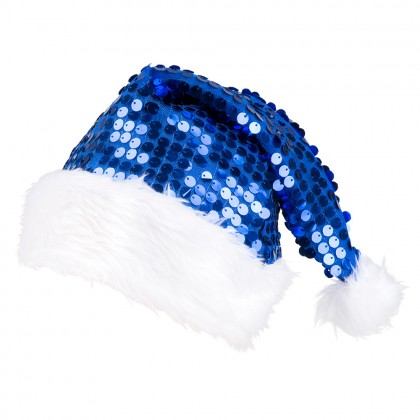 Kerstmuts Pailletten 6 kleuren ass.