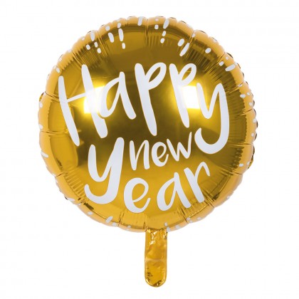 Folieballon 'Happy new year' (Ø 45 cm)