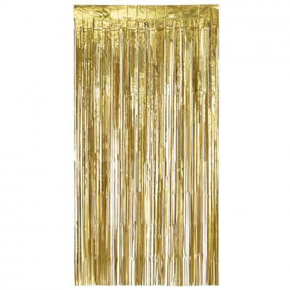 Foliegordijn Metallic goud (200 x 100 cm)