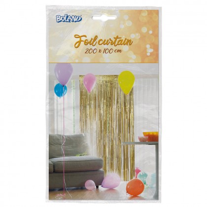 Foliegordijn Metallic goud (200 x 100 cm)