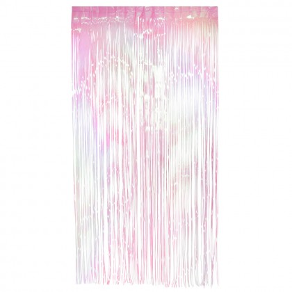Foliegordijn Iriserend wit (200 x 100 cm)