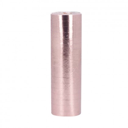 Rol papieren serpentines roségoud metallic 4m