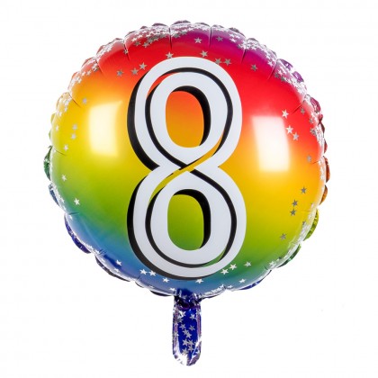 Folieballon '8' (Ø 45 cm)