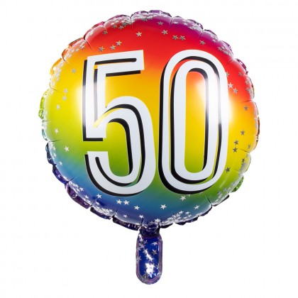 Folieballon '50' (Ø 45 cm)