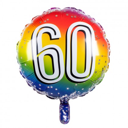 Folieballon '60' (Ø 45 cm)