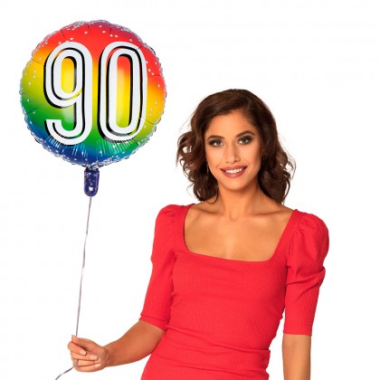 Folieballon '90' (Ø 45 cm)