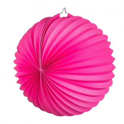Papieren ballonlampion roze (23 cm)