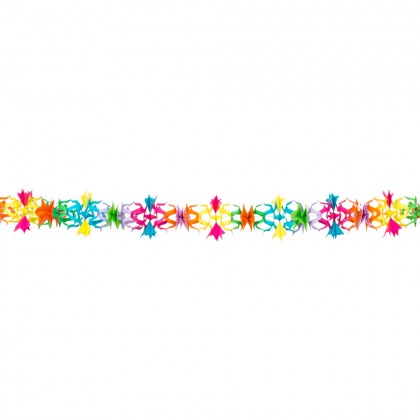 Papieren slinger Floral (6 m)