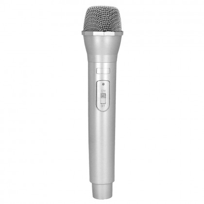 Microfoon deluxe zilver (23.5 cm)
