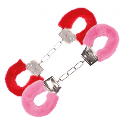 Pluchen handboeien 2 kleuren ass.