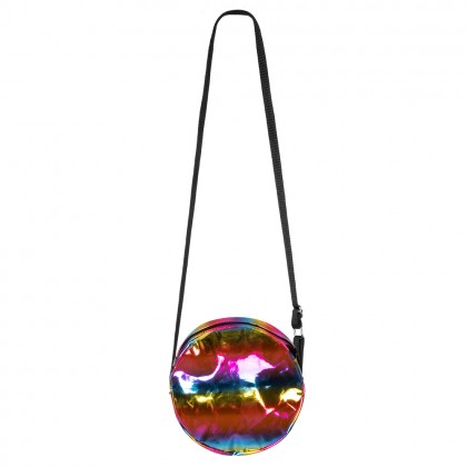 Schoudertasje Holo regenboog (Ø 20 cm)