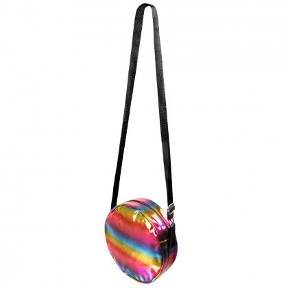 Schoudertasje Holo regenboog (Ø 20 cm)