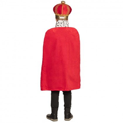 St. Koningsmantel kind rood (90 cm)