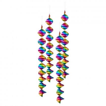 Set 4 decoratiespiralen (Ø 7,5 x 60 cm)