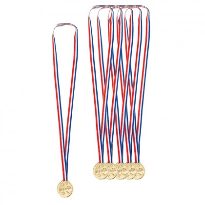 Set 6 medailles 'Winner' (Ø 3.5 cm)