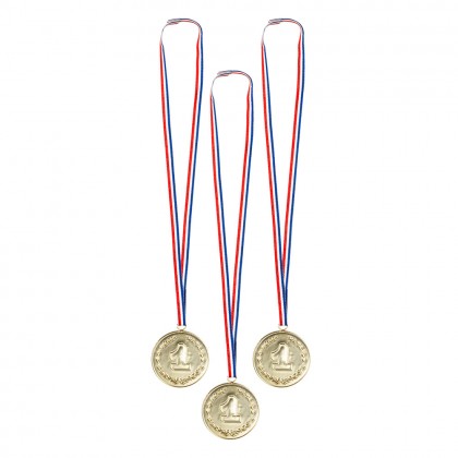 Set 3 medailles '1' (Ø 7.5 cm)