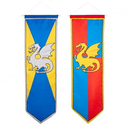 Banier Knights & Dragons 2 ass. (100 x 30 cm)