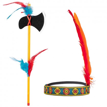 Set Cheyenne (hoofdband en bijl)