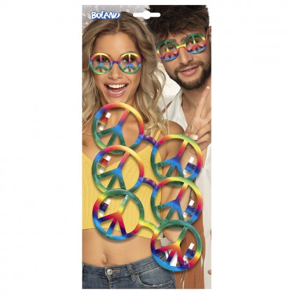 Set 3 partybrillen Peace