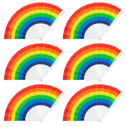Set 6 waaiers Pride (23 cm)
