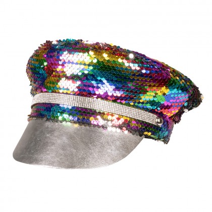 Pet Rainbow blast (omkeerbaar regenboog/zilver)