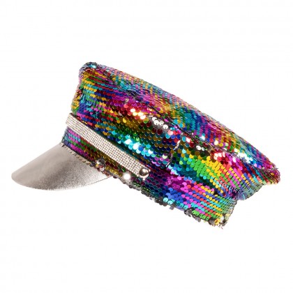 Pet Rainbow blast (omkeerbaar regenboog/zilver)