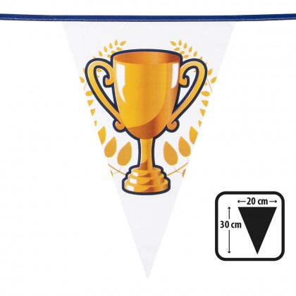 St. PE vlaggenlijn 'Champions' (30 x 20 cm)(6 m)